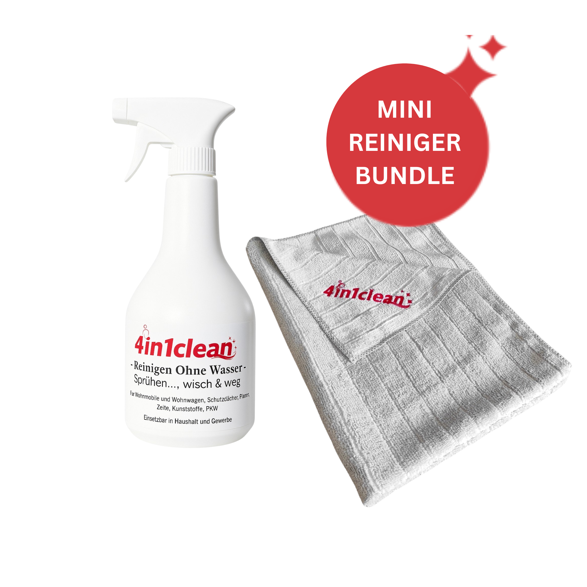 4in1clean caravan cleaner | Clean motorhomes & caravans without water
